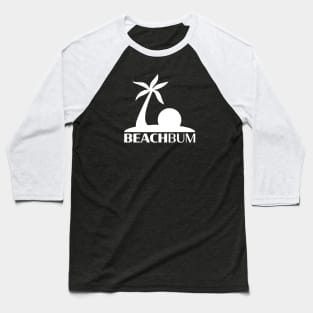 Beach Bum: Island (Stacked White) Baseball T-Shirt